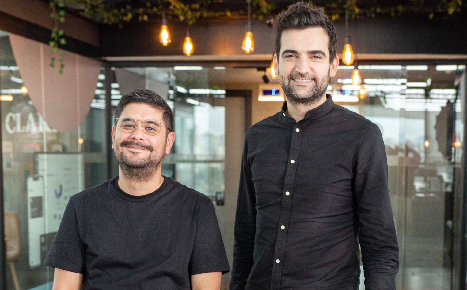 Diego Iván García Escobedo y Gerry Giacomán, fundadores de Clara